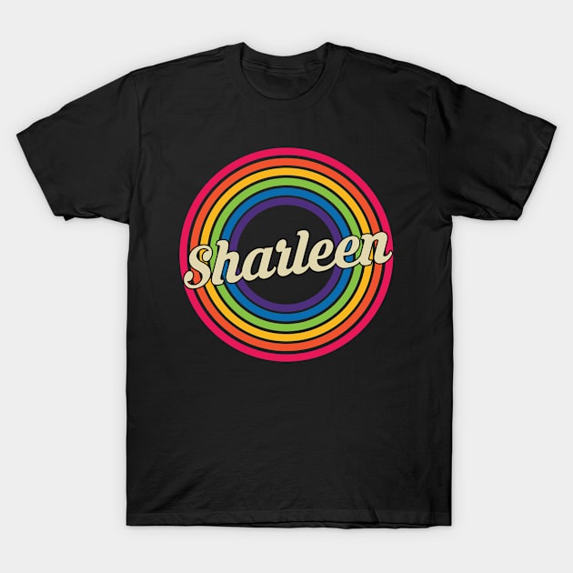 Sharleen - Retro Rainbow Style T-Shirt by MaydenArt